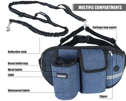 Hands-Free Dog Training Bag with Leash