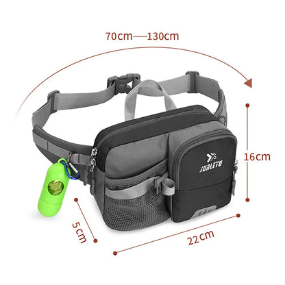 Hands-Free Retractable Dog Leash Set with Waist Pack