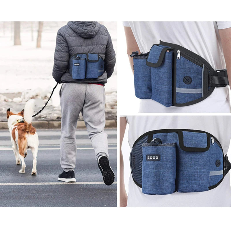 Hands-Free Dog Training Bag with Leash